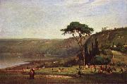 George Inness Lake Albano France oil painting artist